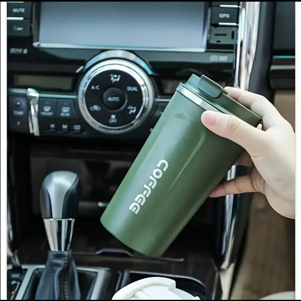 Stainless Steel Insulated Digital Coffee Cup – Leak-Proof Travel Mug with Temperature Display