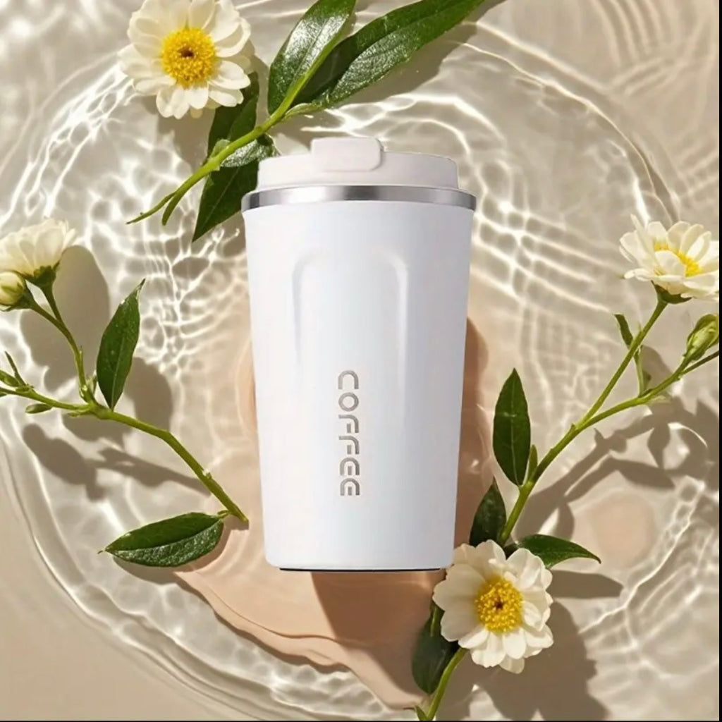 Stainless Steel Insulated Digital Coffee Cup – Leak-Proof Travel Mug with Temperature Display