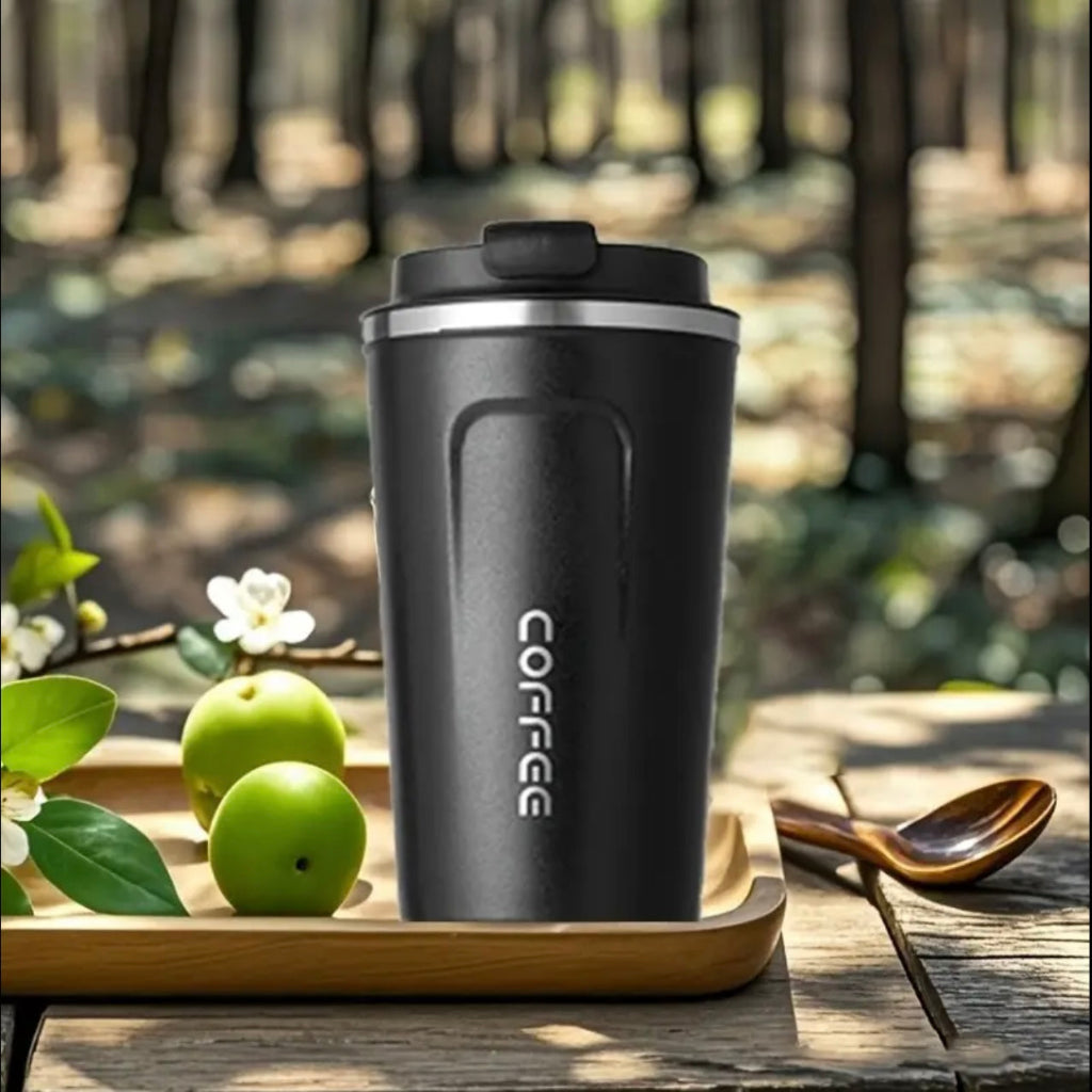 Stainless Steel Insulated Digital Coffee Cup – Leak-Proof Travel Mug with Temperature Display