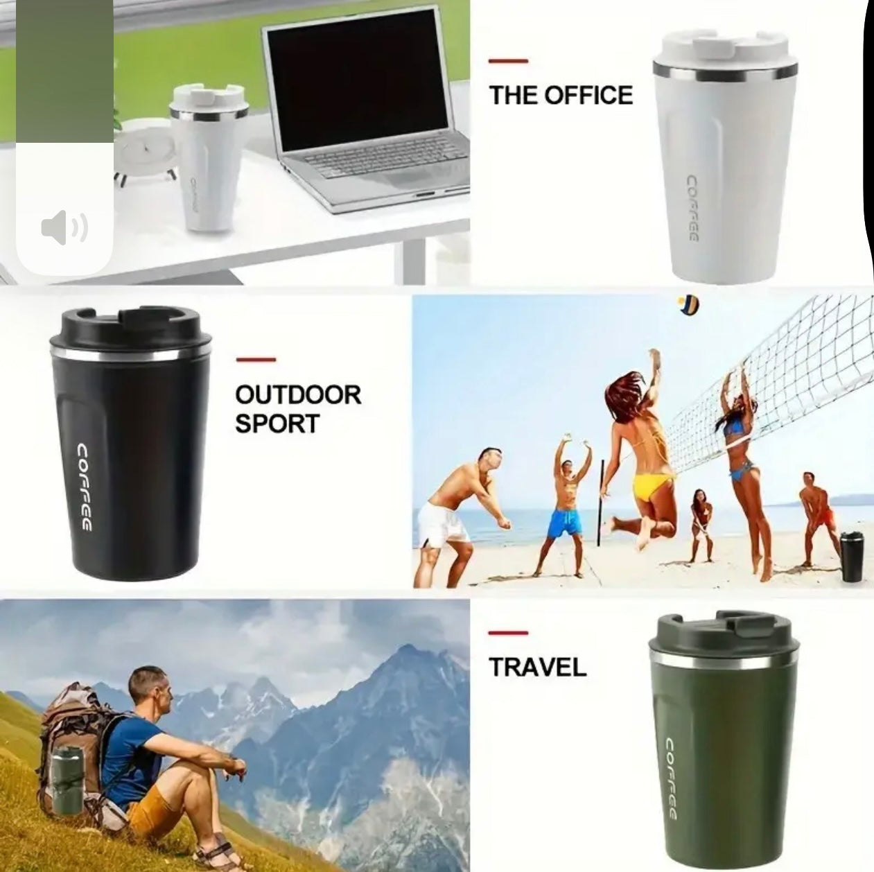 Stainless Steel Insulated Digital Coffee Cup – Leak-Proof Travel Mug with Temperature Display