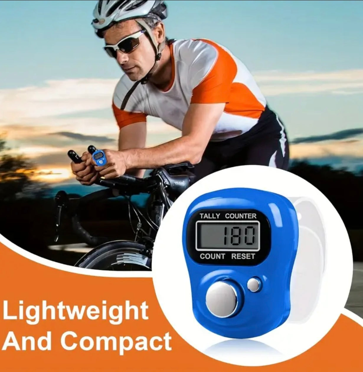 Electronic Handheld Finger Counter – 5-Digit LCD Display Tally Counter for Prayer, Golf, Running & Crafts