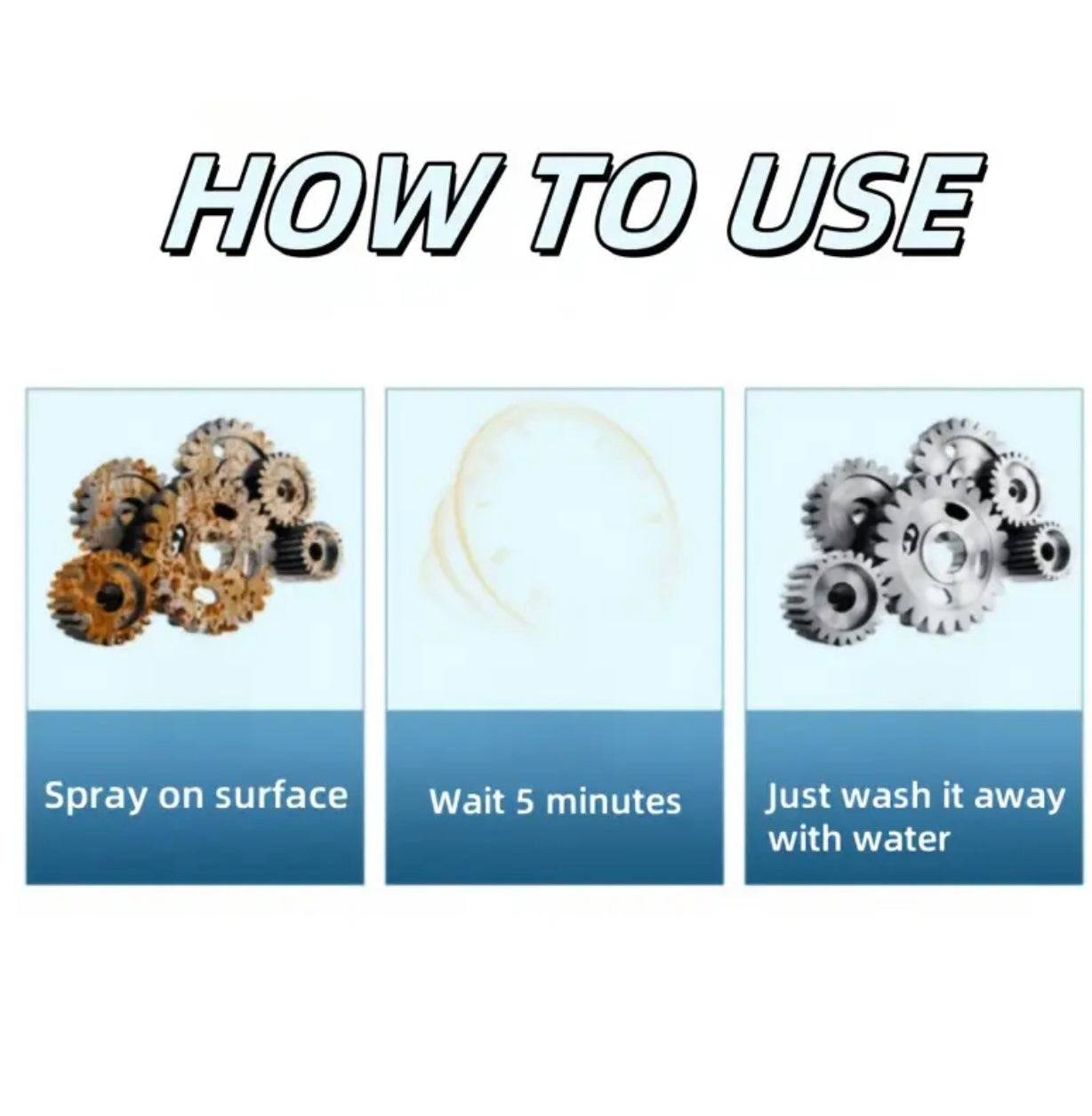 Strong Rust Remover Spray – 400ml Metal Rust Inhibitor & Lubricant