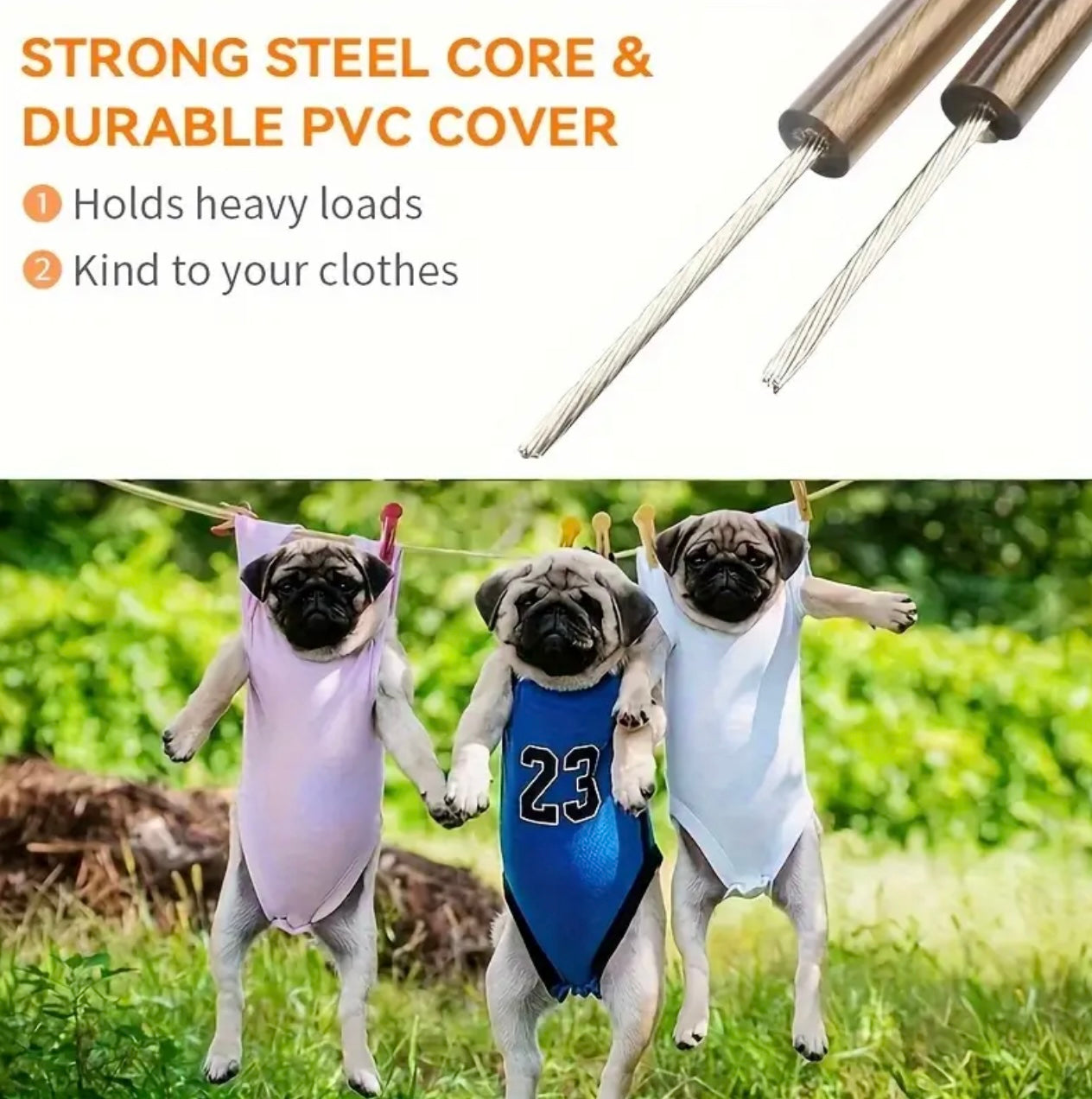 20m/30m Durable Plastic Clothesline – Strong & Versatile Laundry Drying Line