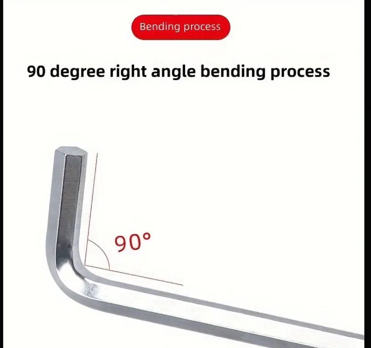 9PCS Extra Long Hexagon Key L Shaped Wrench Both Ends Hex Kev Wrench Set