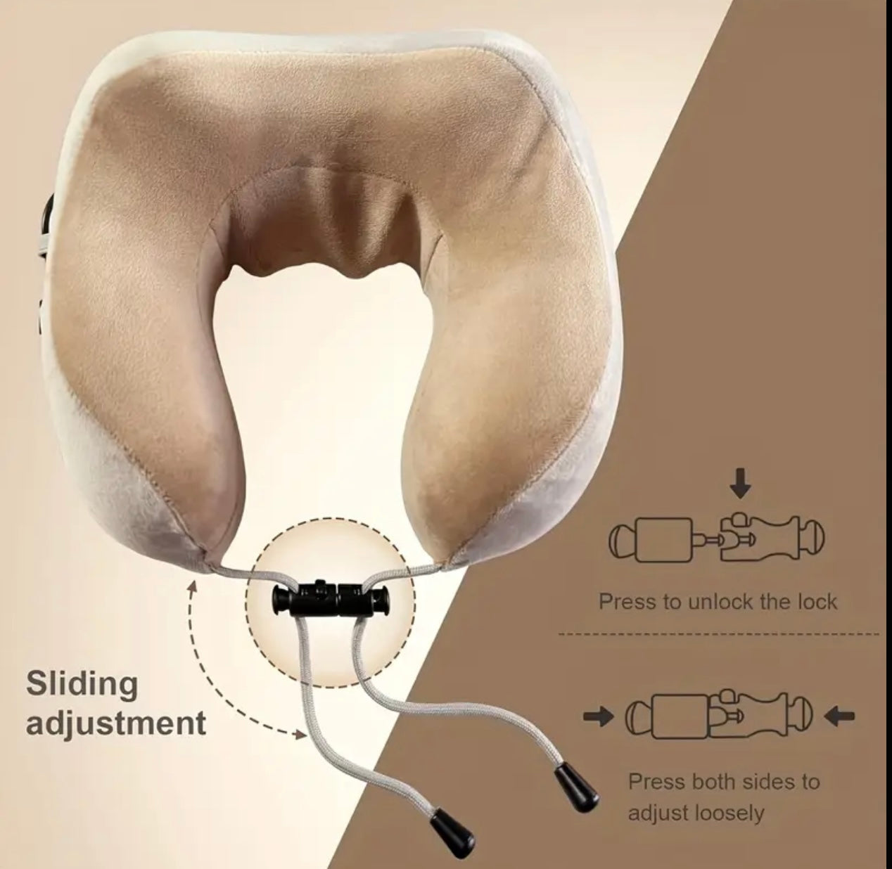 وسادة تدليك الرقبة الكهربائية على شكل حرف U - تحاكي تدليك اليد للاسترخاء في المنزل والمكتب والسفر