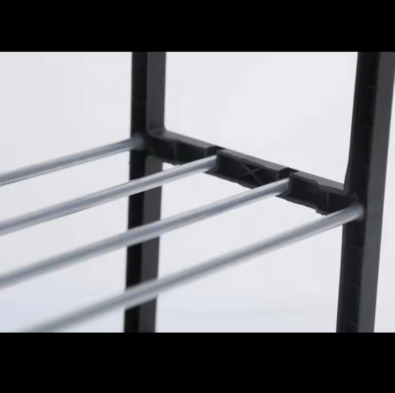 4-Tier Stainless Steel Shoe Rack – Space-Saving Organizer for Home & Entrance