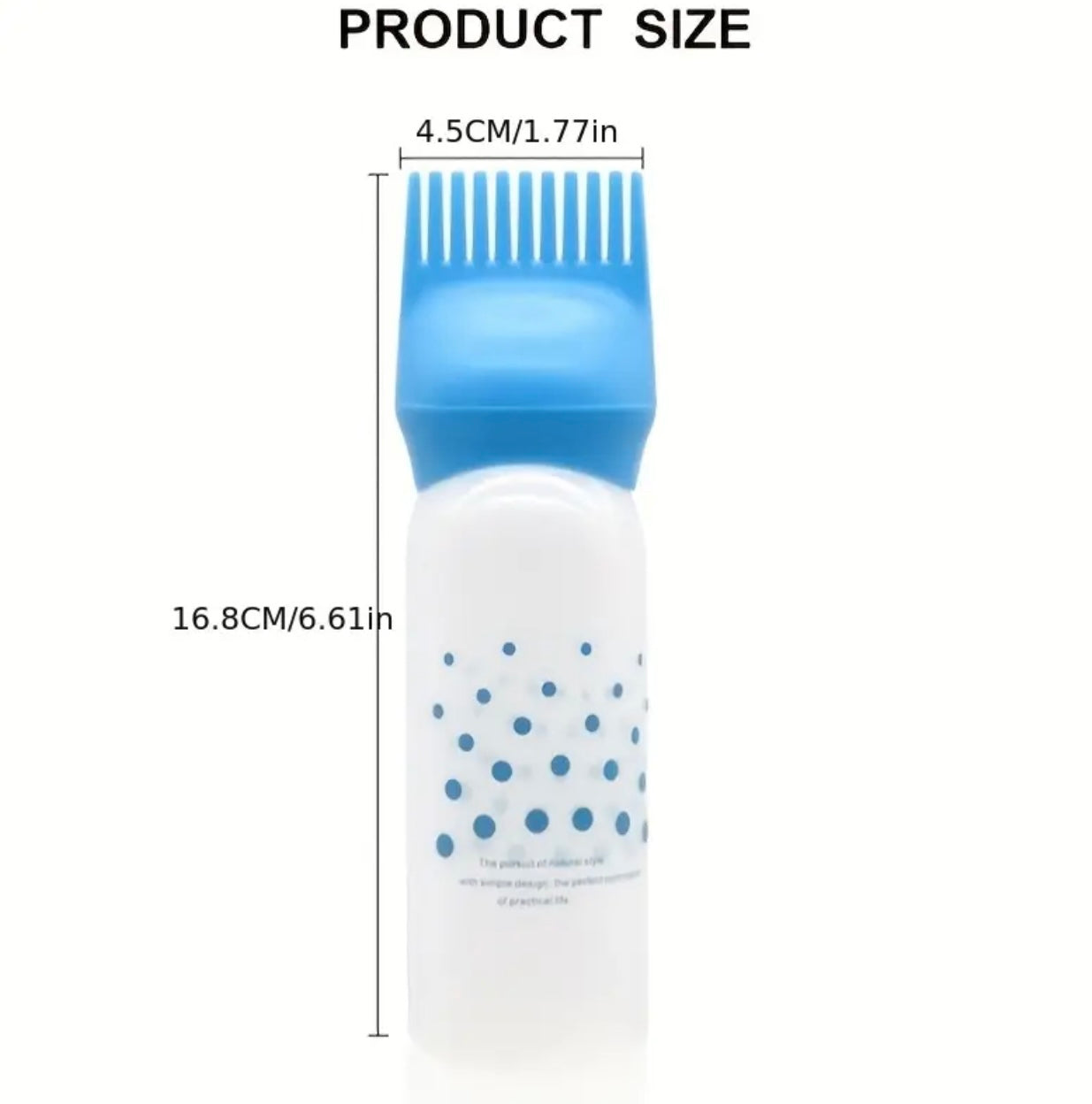 3pcs Hair Oil & Dye Brushes with Built-In Combs – Dot Design