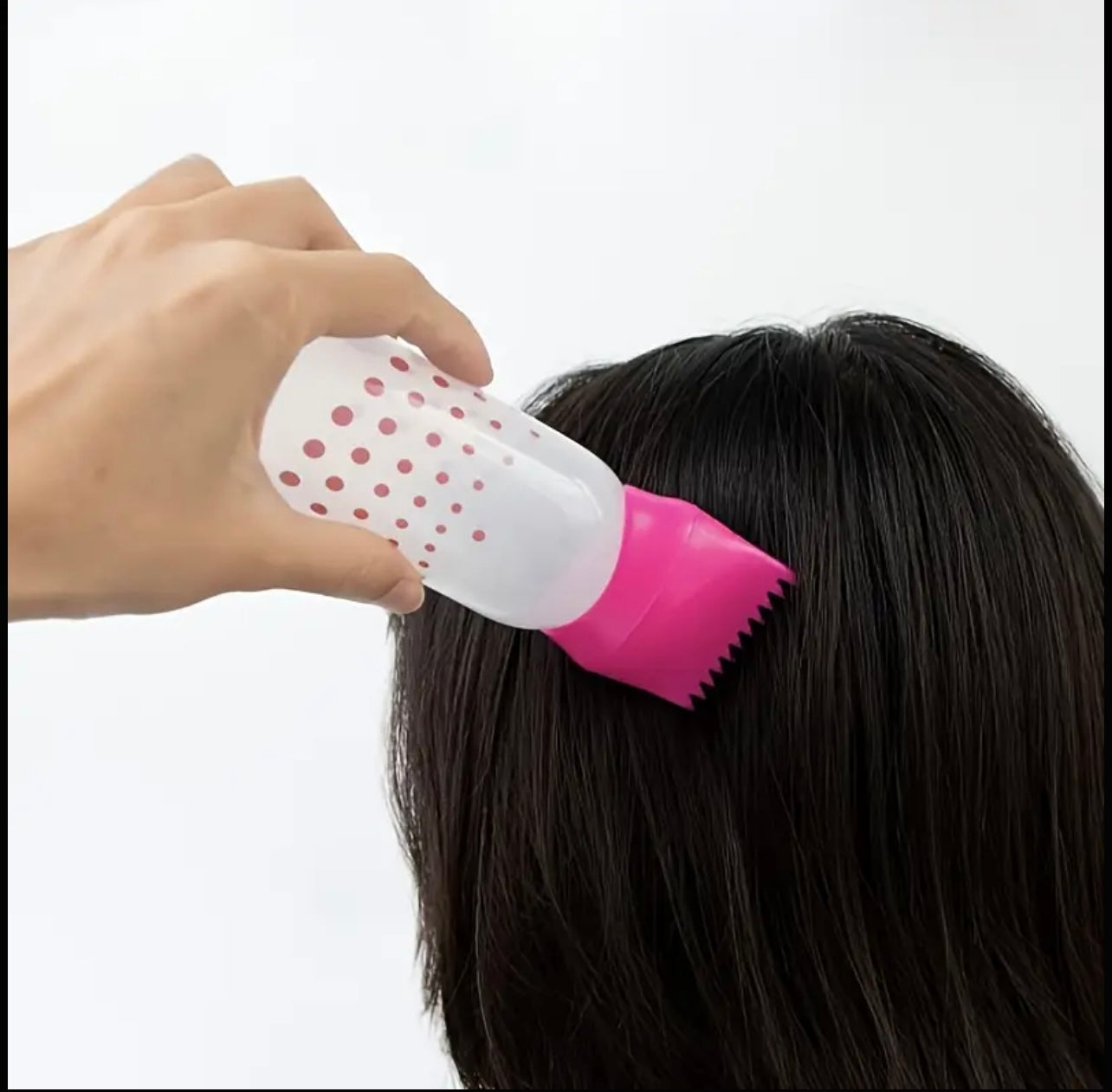3pcs Hair Oil & Dye Brushes with Built-In Combs – Dot Design