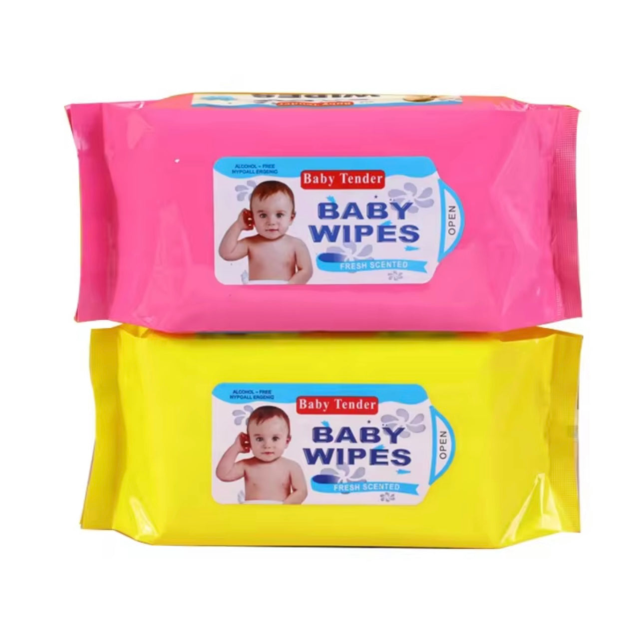 مناديل مبللة مائية فاخرة للأطفال - نباتية طبيعية، سميكة للغاية وخالية من الكبريتات