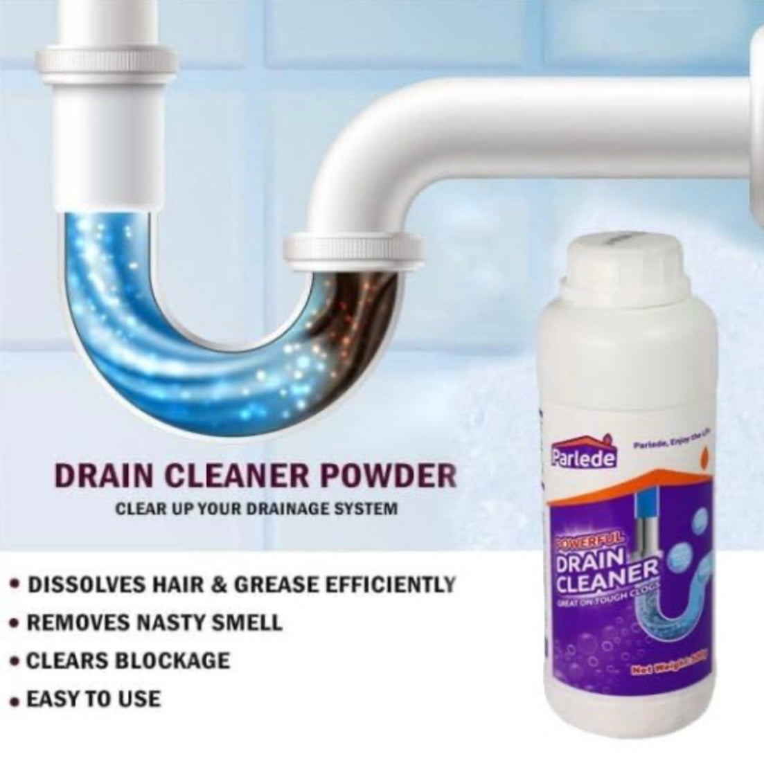 منظف ومزيل الروائح الكريهة القوي لصرف المركبات الترفيهية - عامل تنظيف المطبخ والحوض والمرحاض