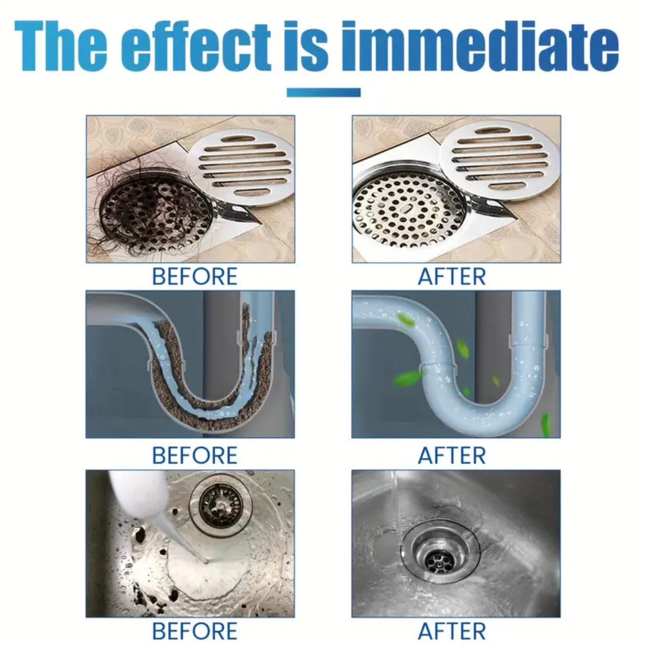 منظف ومزيل الروائح الكريهة القوي لصرف المركبات الترفيهية - عامل تنظيف المطبخ والحوض والمرحاض