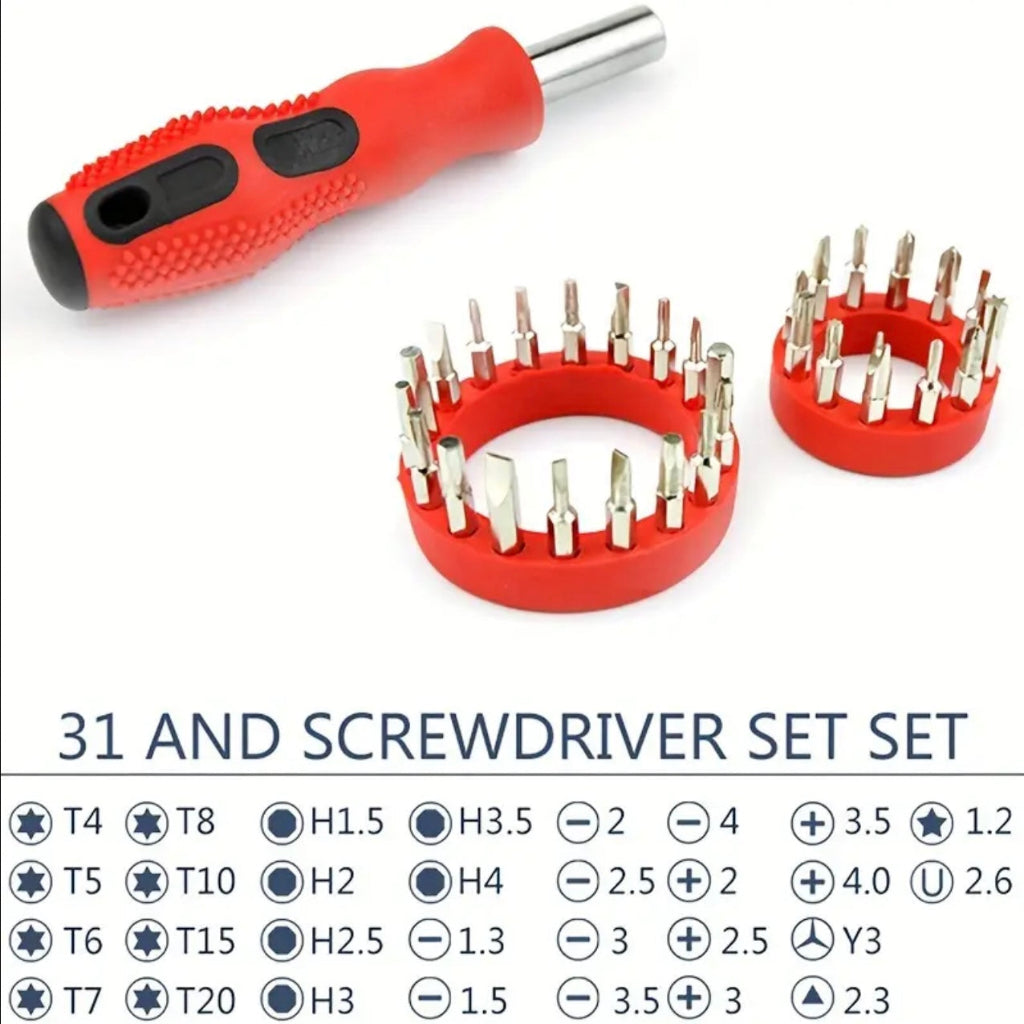 31in 1 Pagoda Type Screwdriver Multifunctional Combination Screwdriver Set Manual Multi-purpose Screwdriver