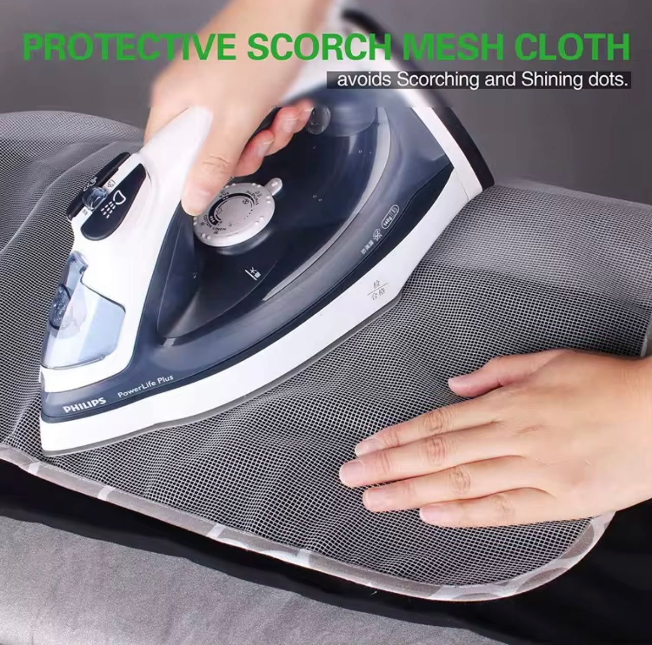 غطاء طاولة كي عالي التحمل مقاس 18 × 50 بوصة – مقاوم للحرارة وغير قابل للانزلاق