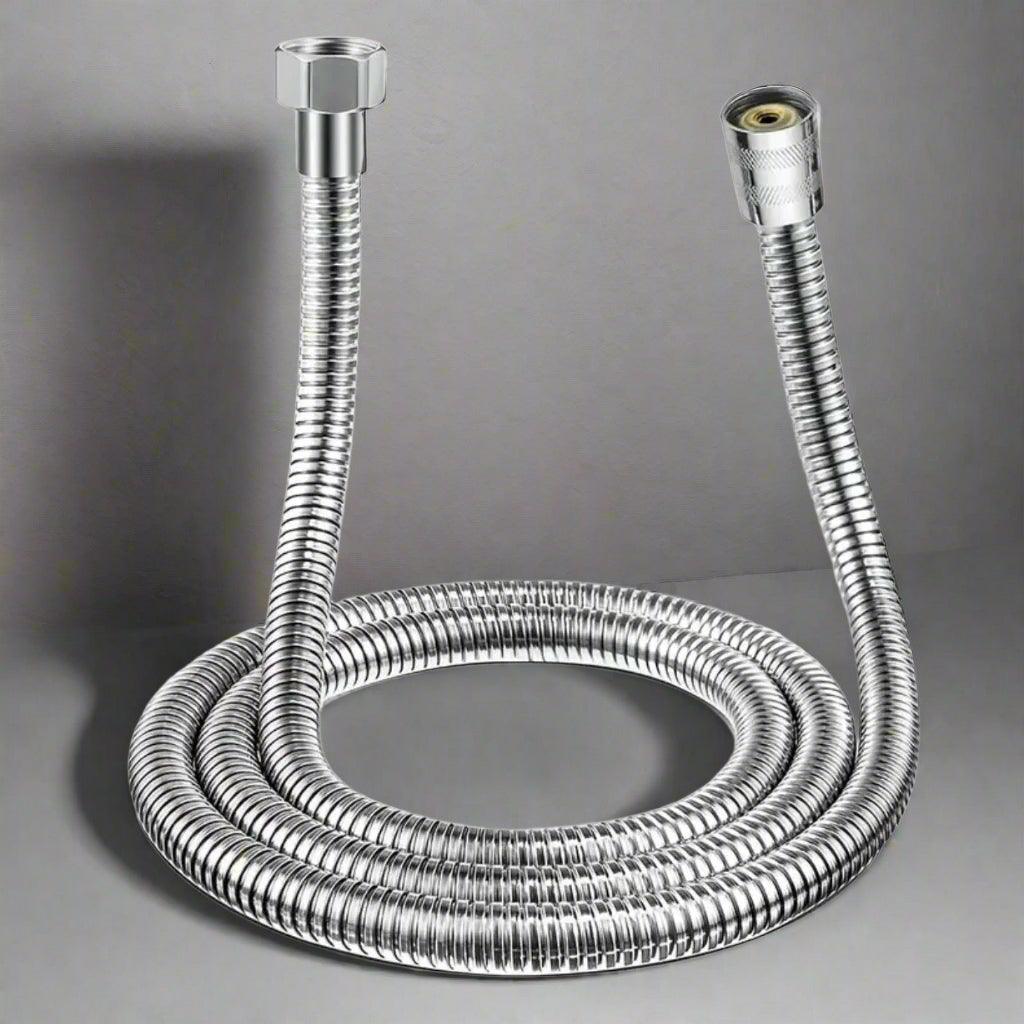 1.5m Extra Long Shower Hose β Chrome Stainless Steel Replacement