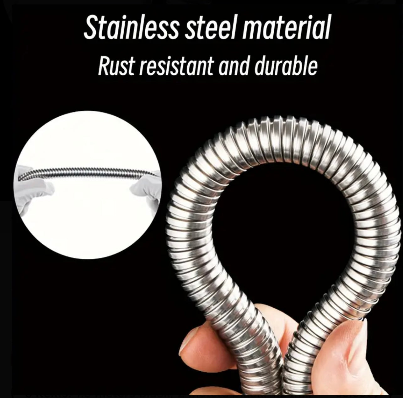 1.5m Extra Long Shower Hose – Chrome Stainless Steel Replacement