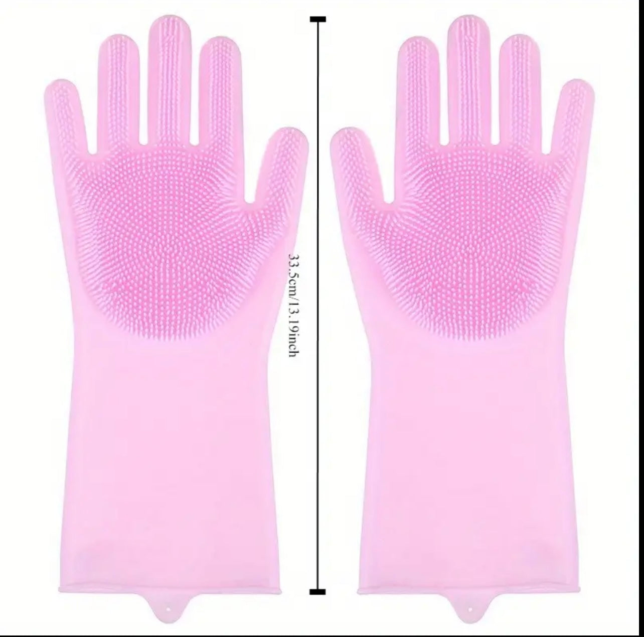 قفازات غسيل الصحون سيليكون مع جهاز غسيل مدمج – غير قابلة للانزلاق ومقاومة للماء