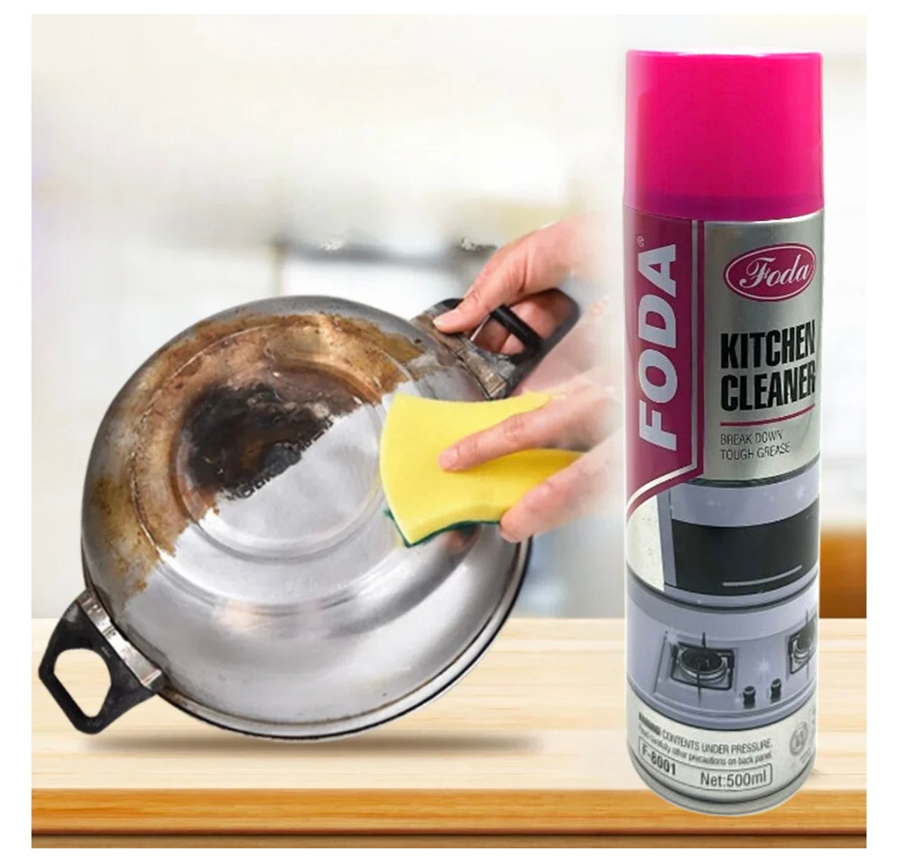 منظف قوي للمطبخ – يقطع الشحوم والأوساخ