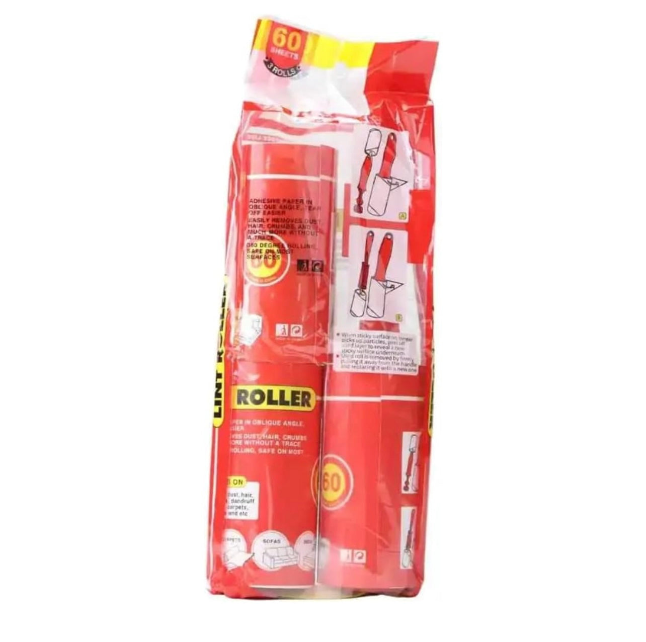 Reusable Lint Remover, Lint Roller with 3 Extra Refill Rolls