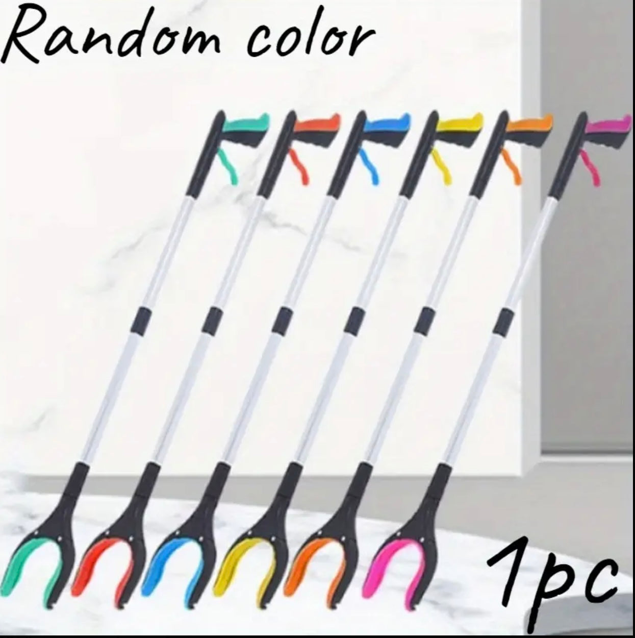 Aluminum Alloy Garbage Picker with Foldable Handle – Ergonomic Trash Grabber for Easy Cleanup