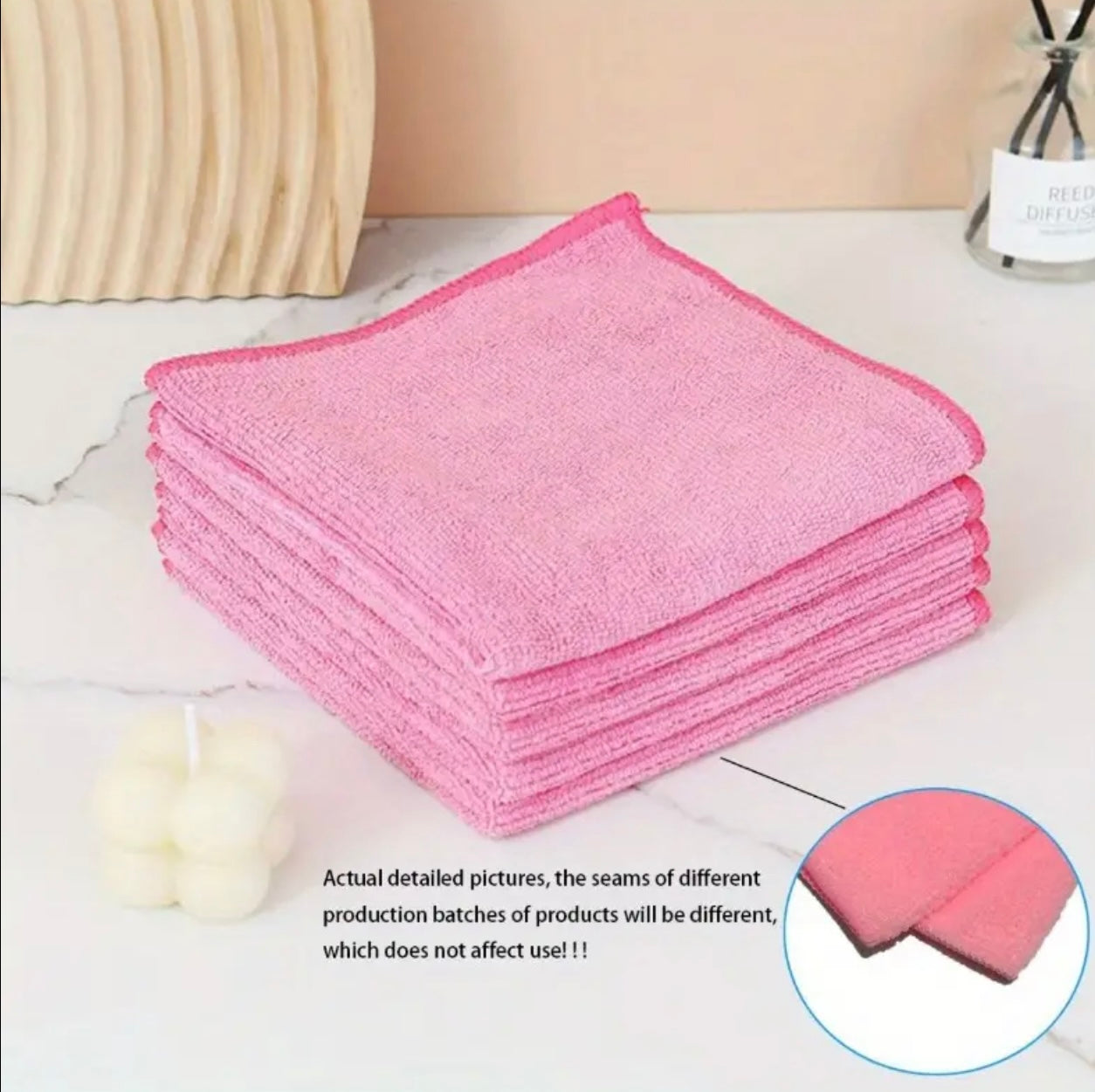 5pcs Colorful Thick Cleaning Cloth Set – Durable & Reusable Towels for Home, Kitchen & Bathroom