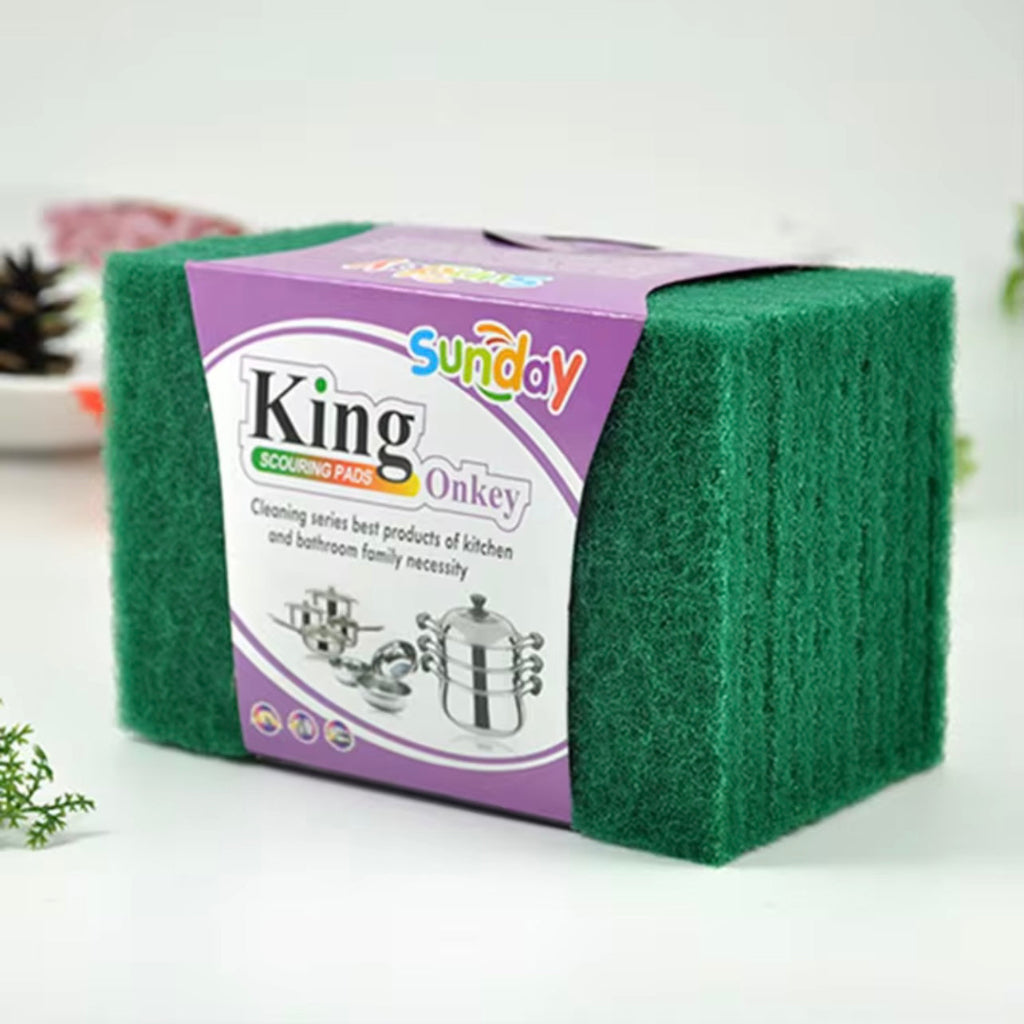 10pcs Green Ultra-Fine Fiber Cleaning Sponge β Retro Style Kitchen Cleaner