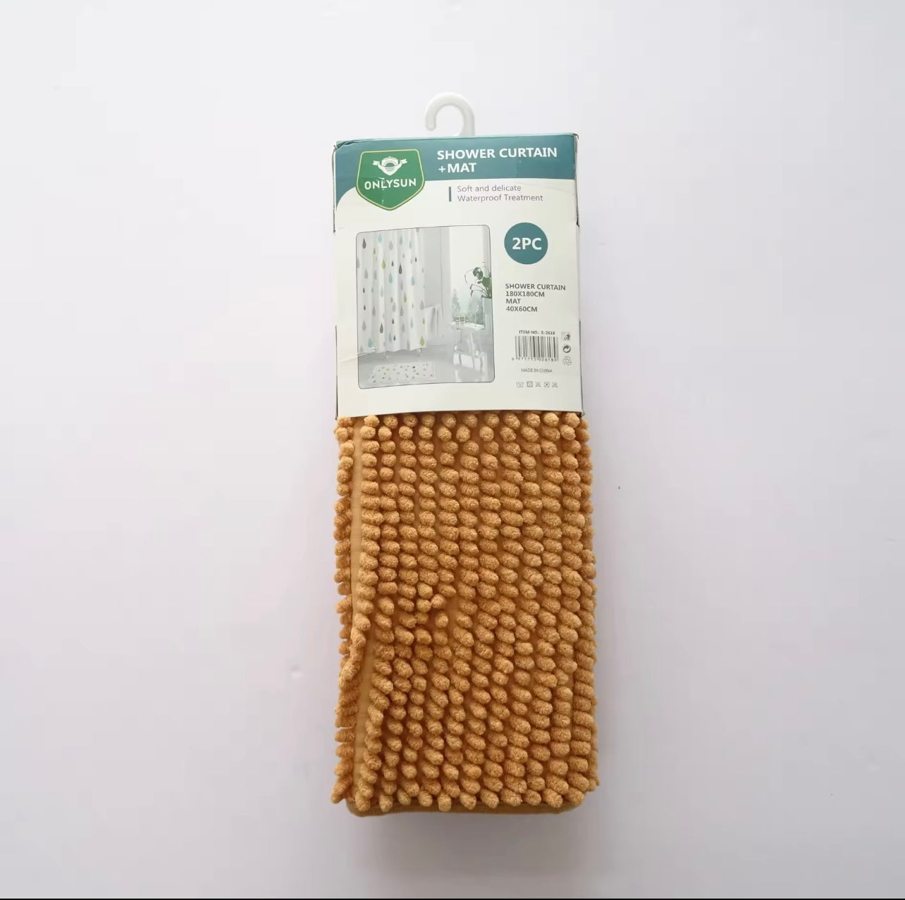 2 Pcs Multifunction Shower Curtain Drying Mat Waterproof Wholesale Used Absorbent Drying Microfiber in Bath Room