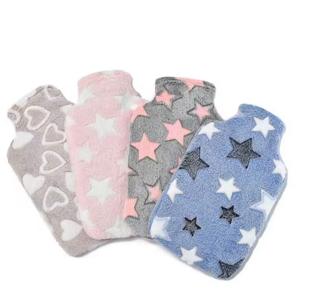 طباعة متنوعة 2000 مل زجاجة الماء الساخن مع الغطاء الصوف كيس الماء الساخن الشتاء للإغاثة عنق