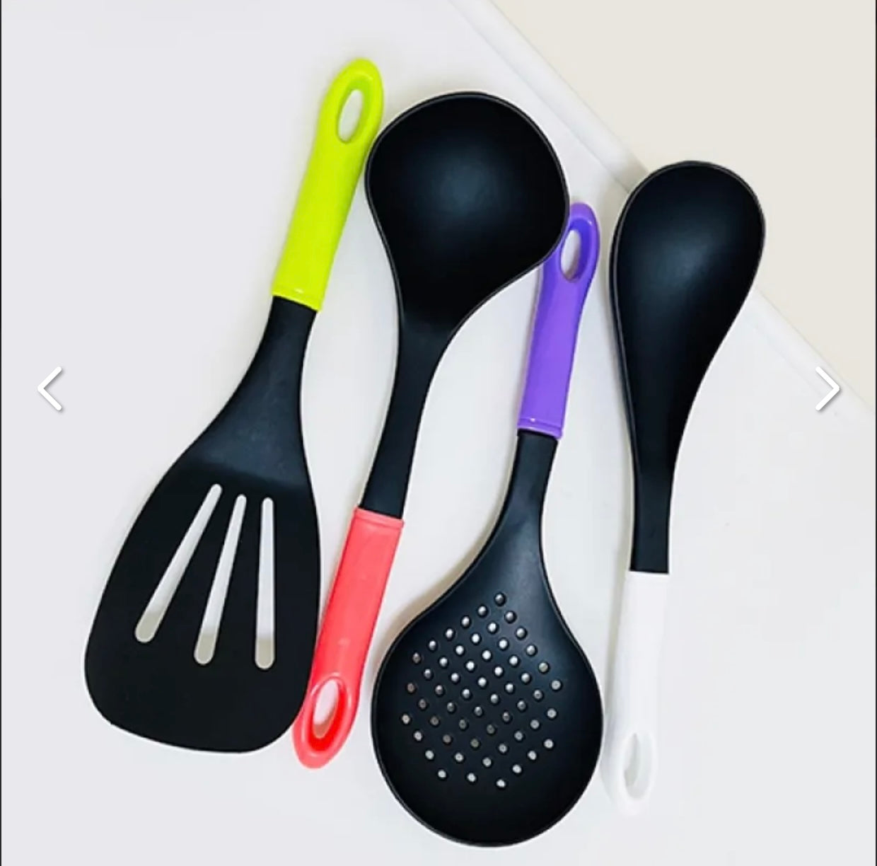 4-Piece Colorful Cooking Utensil Set – Non-Stick Friendly & Heat-Resistant Kitchen Tools