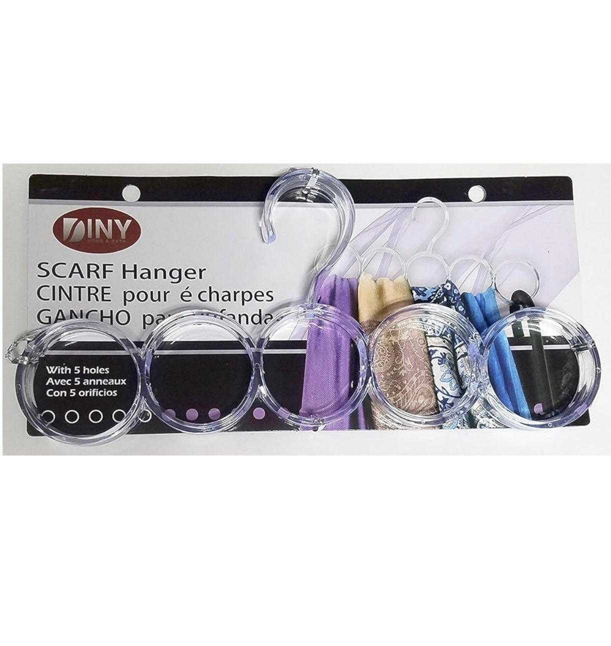 علاقة خزانة متعددة الحلقات - منظم أنيق وموفر للمساحة