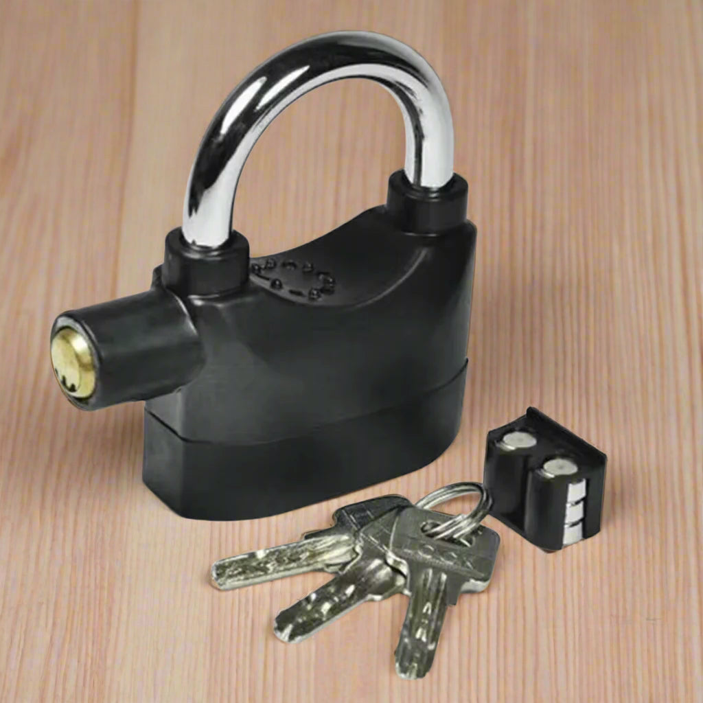 Heavy-Duty Metal Security Alarm Lock with Motion Sensor & Loud Siren