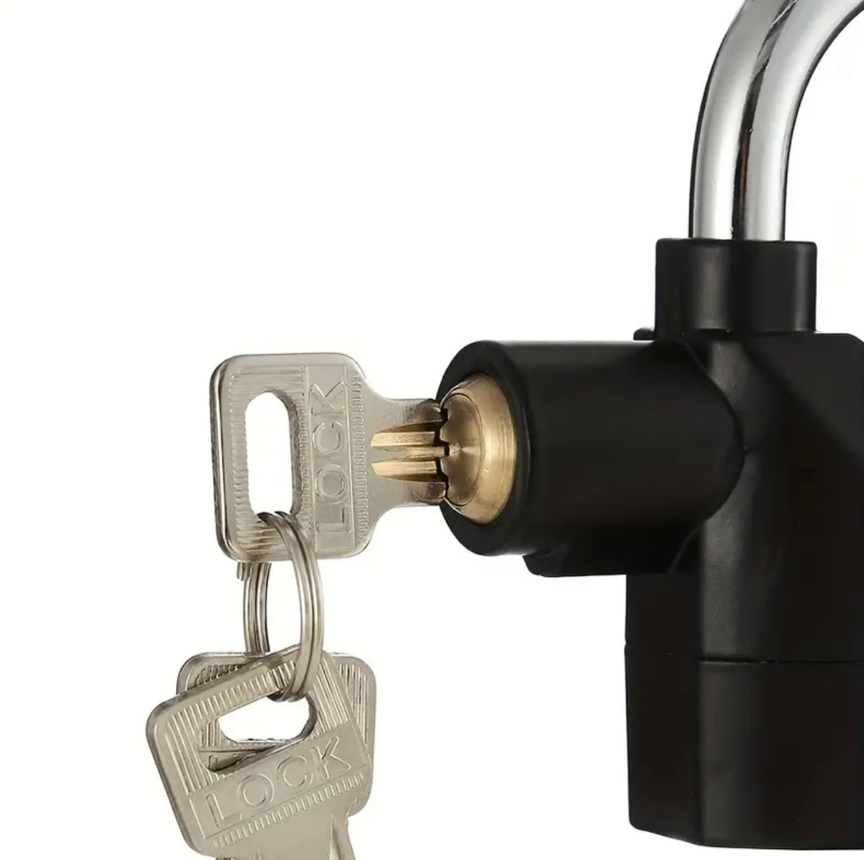 قفل إنذار أمان معدني شديد التحمل مع مستشعر حركة وصفارة إنذار عالية