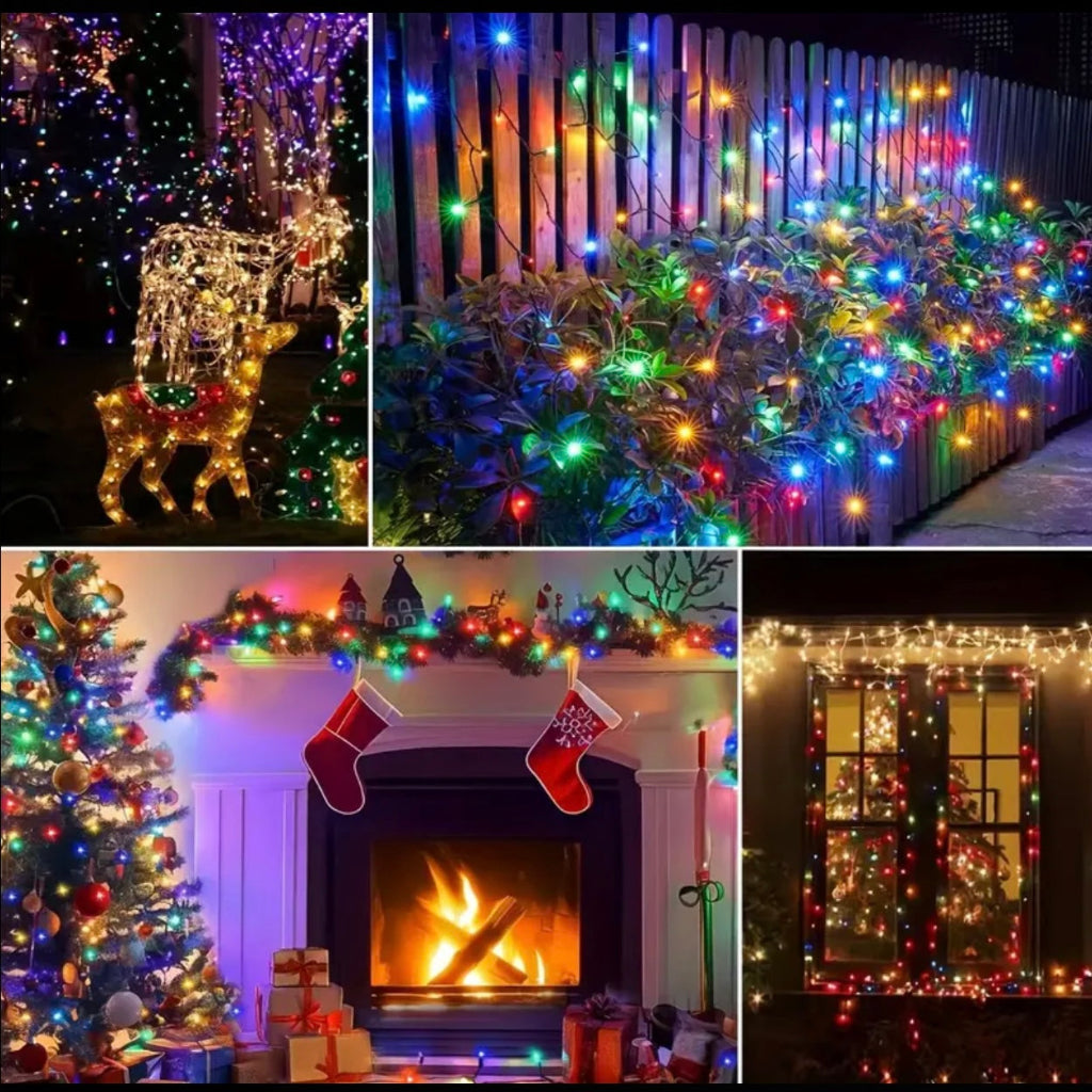 200 LED 10m Decorative String Lights – Super Bright, Energy-Efficient with Safe 3-Pin Plug for Outdoor & Indoor Use