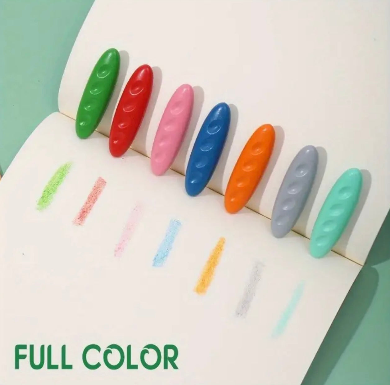 36-Color Peanut-Shaped Crayon Set, Easy-Grip, Multi-Colored for Drawing and Doodling, Ideal for Beginners and Teenagers