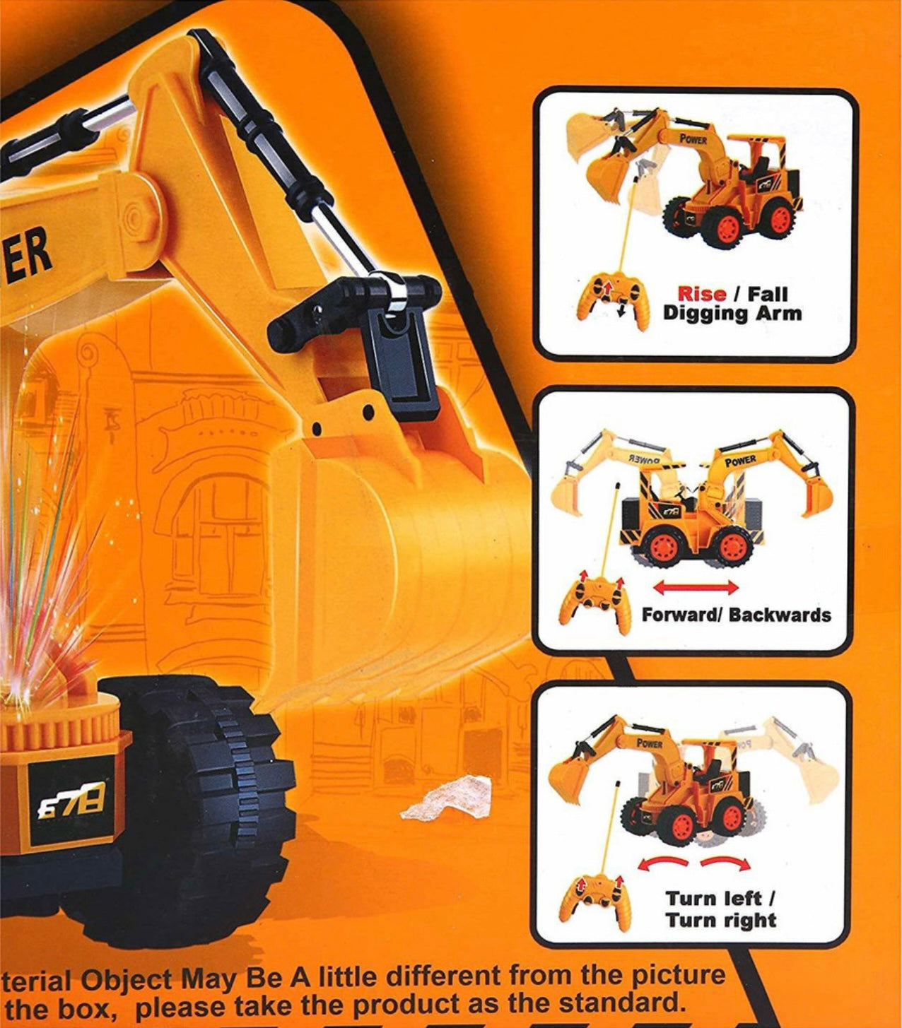 Rechargeable JCB Toy – Realistic Construction Vehicle with Sound