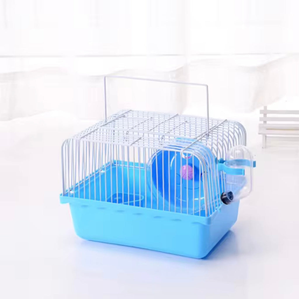 Portable Hamster Travel Cage with Water Bottle..