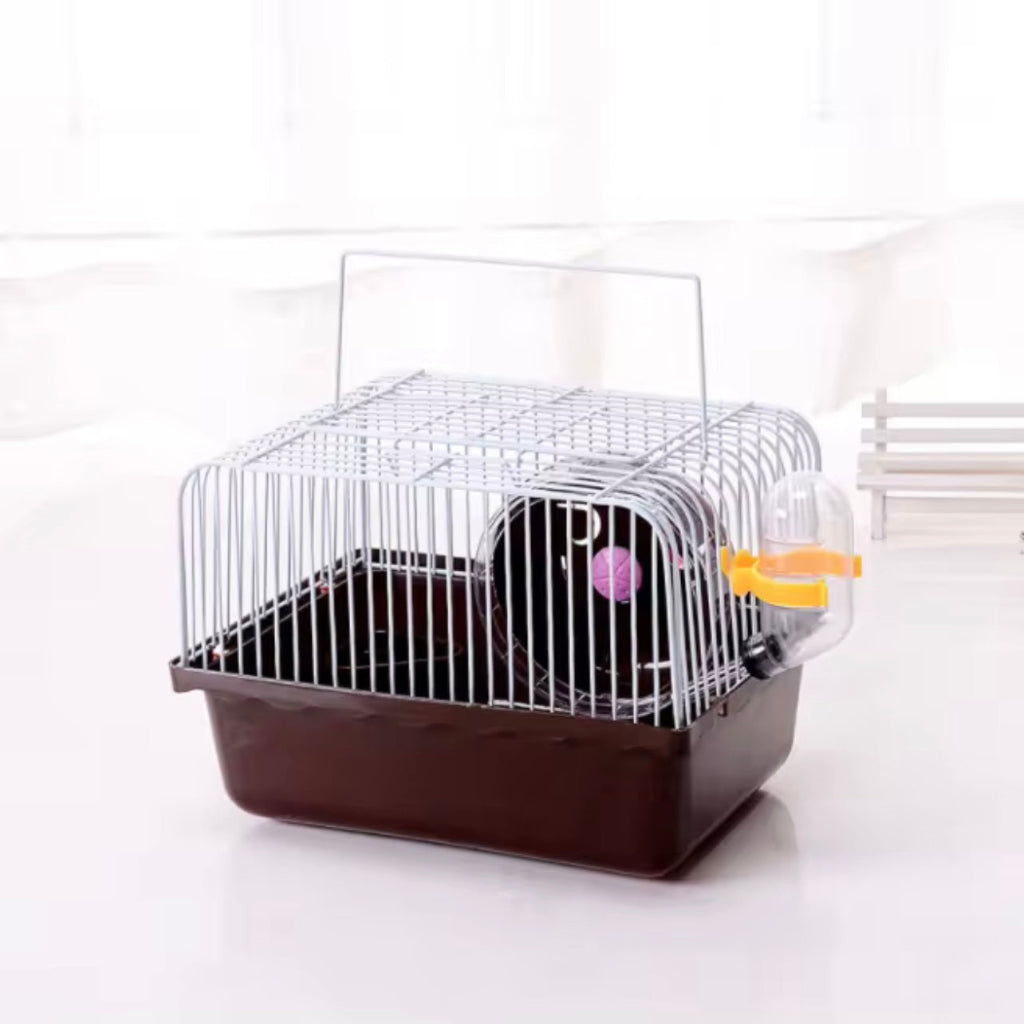 Portable Hamster Travel Cage with Water Bottle..