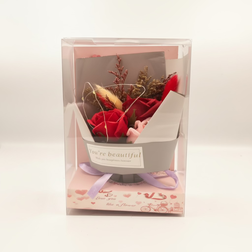 Elegant LED Rose Bouquet in Gift Box – Timeless Expression of Love