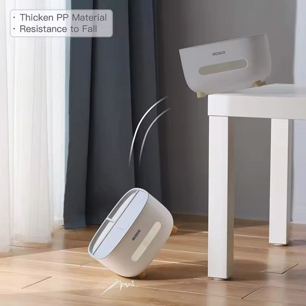 Ecoco Desktop Tissue Box Office Living Room High-end Light Luxury Tissue Box Multi-functional Storage Box Tissue Box Holder