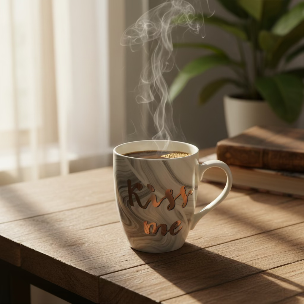 Ceramic Coffee Mug with Handle – Durable & Microwave Safe