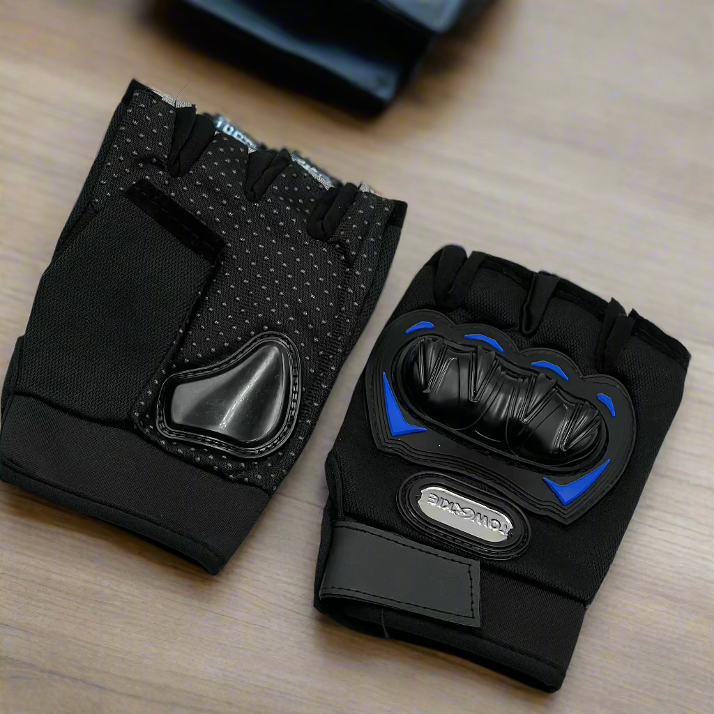 Motorcycle riding gloves, protective joint cycling sports outdoor fitness half-finger gloves. Essential for all seasons and home use.