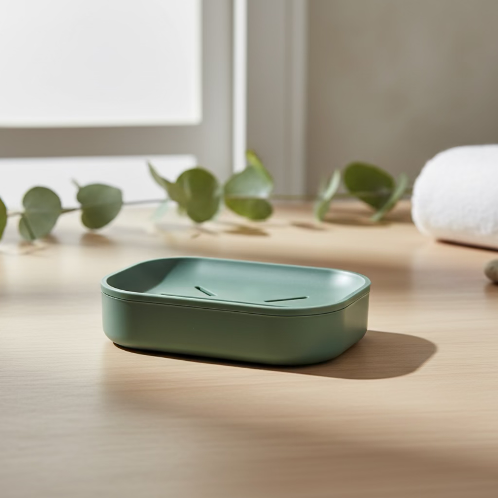 Portable Soap Dish for Travel & Home – Durable Plastic Holder with Drainage Slits