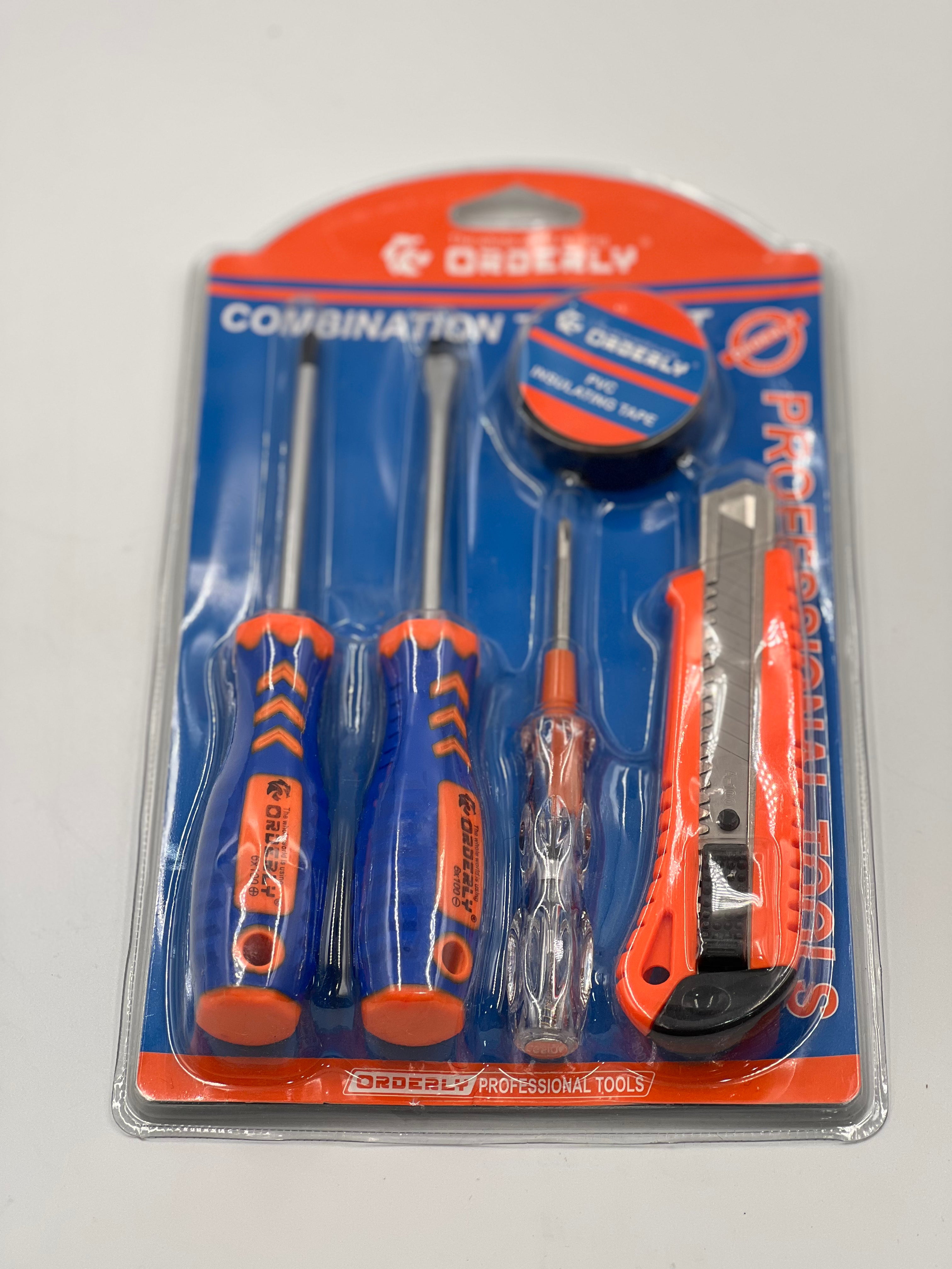 5-Piece Multi-Purpose Tool Set – Essential Household Hand Tools Kit..