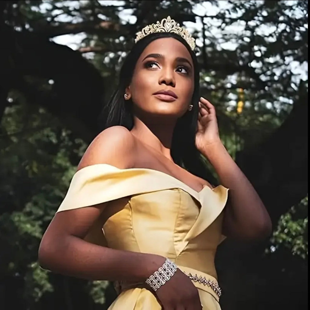 Princess Crown Headband – Elegant Tiara Hair Accessory