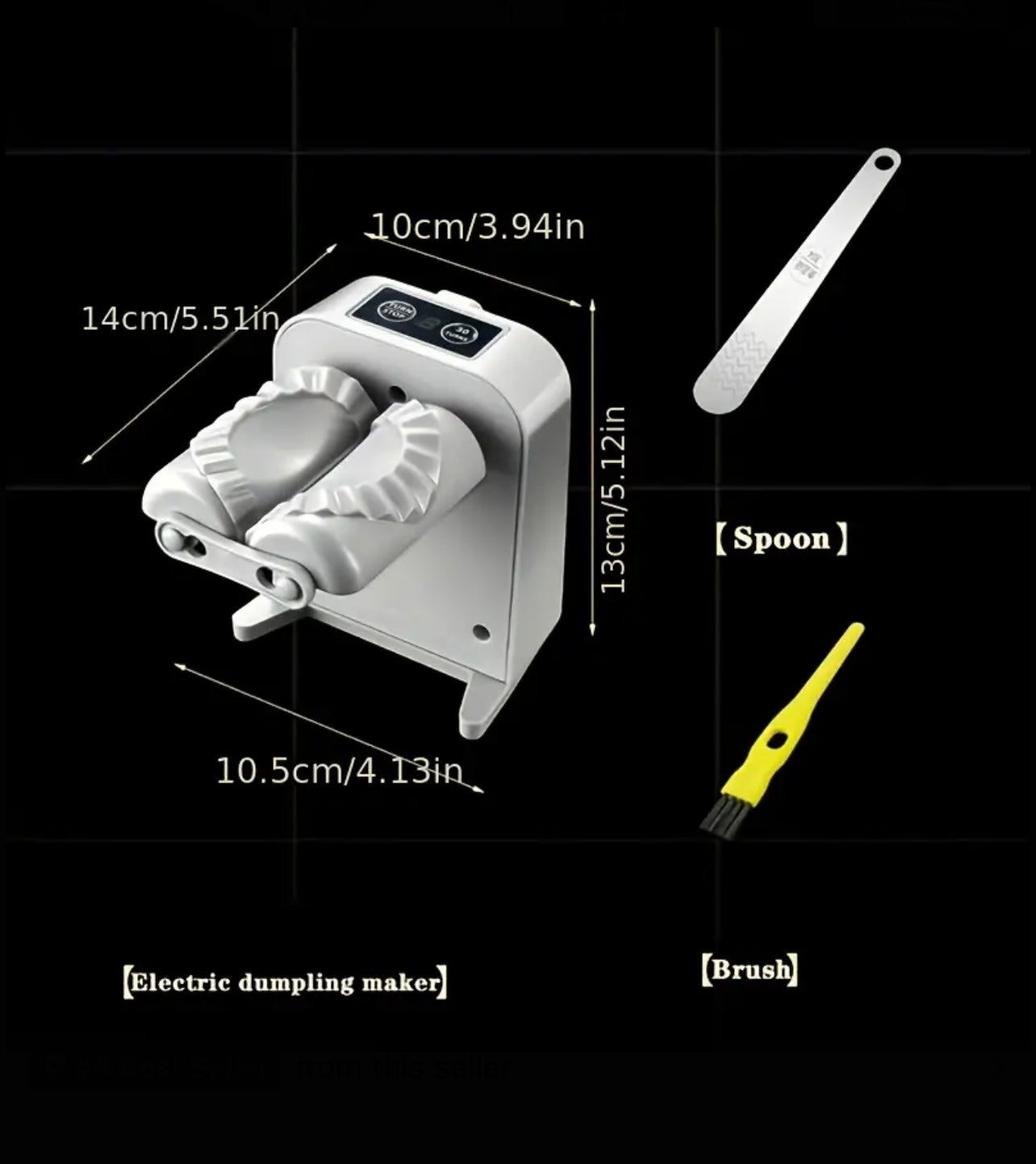 USB Rechargeable Fully Automatic Dumpling Maker – Make Up to 1,500 Dumplings per Charge