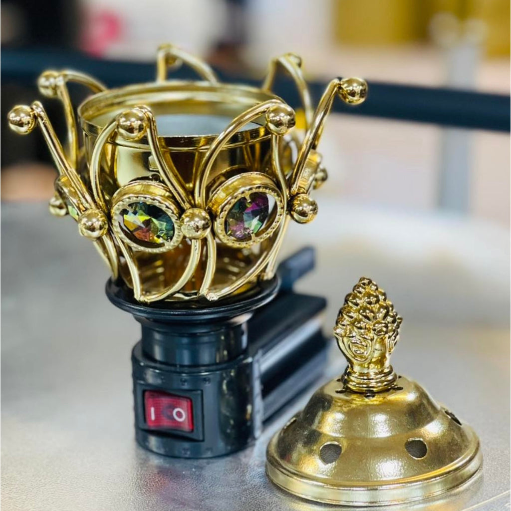 Electric Incense Burner Bukhoor Incense Holder Bukhoor Aroma Oil Diffuser for Home Fragrance...