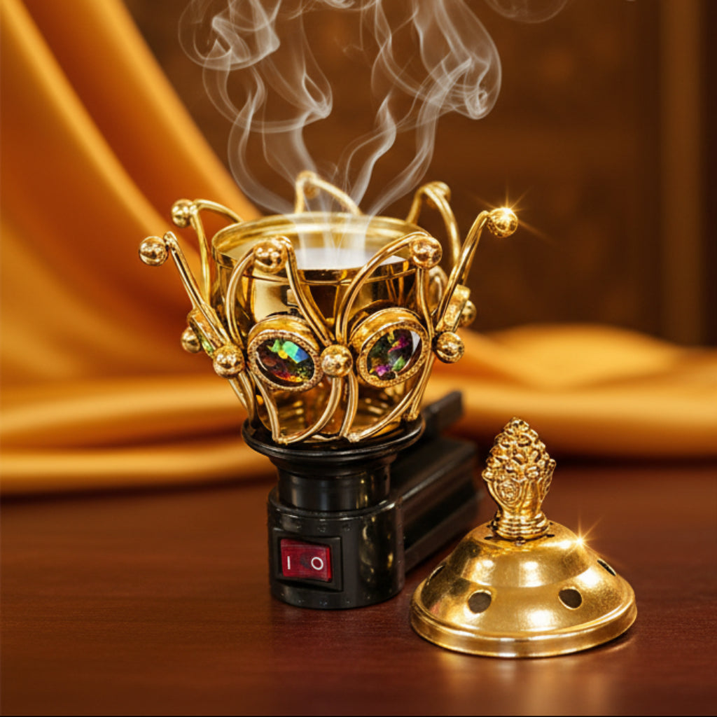 Electric Incense Burner & Bukhoor Aroma Oil Diffuser – Home Fragrance Solution