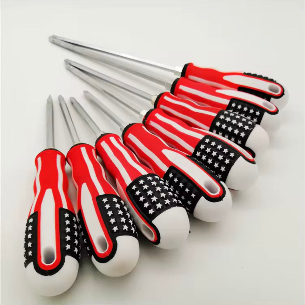 6-Piece Dual-Use Telescopic Screwdriver Set – National Flag Design