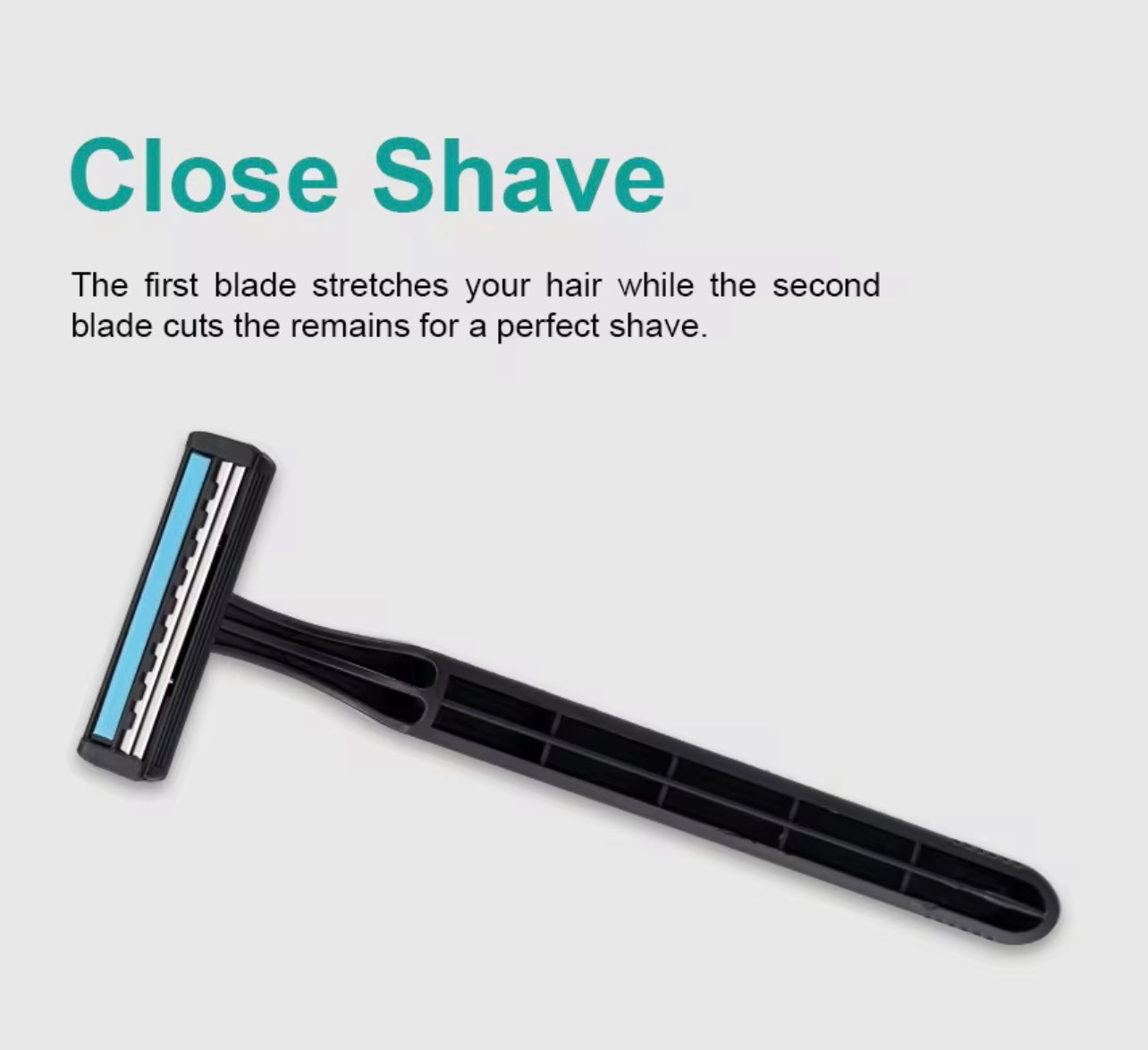 مجموعة مكونة من 16 قطعة من ماكينة الحلاقة بيرل ماكس المطاطية ذات الشفرة المزدوجة للحلاقة للرجال