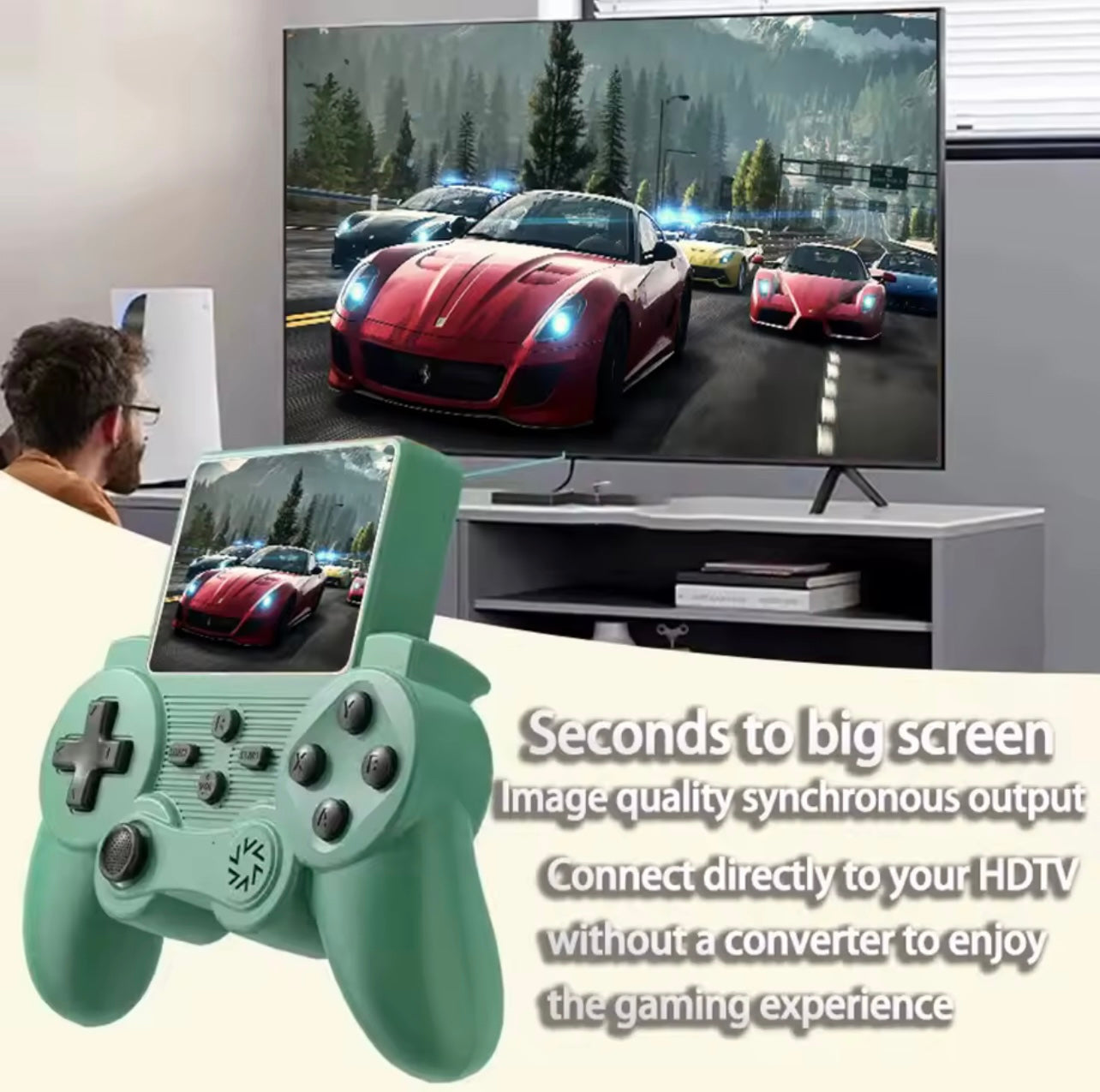 وحدة تحكم ألعاب محمولة باليد S Q2O – شاشة 2.4 بوصة مع 520 لعبة