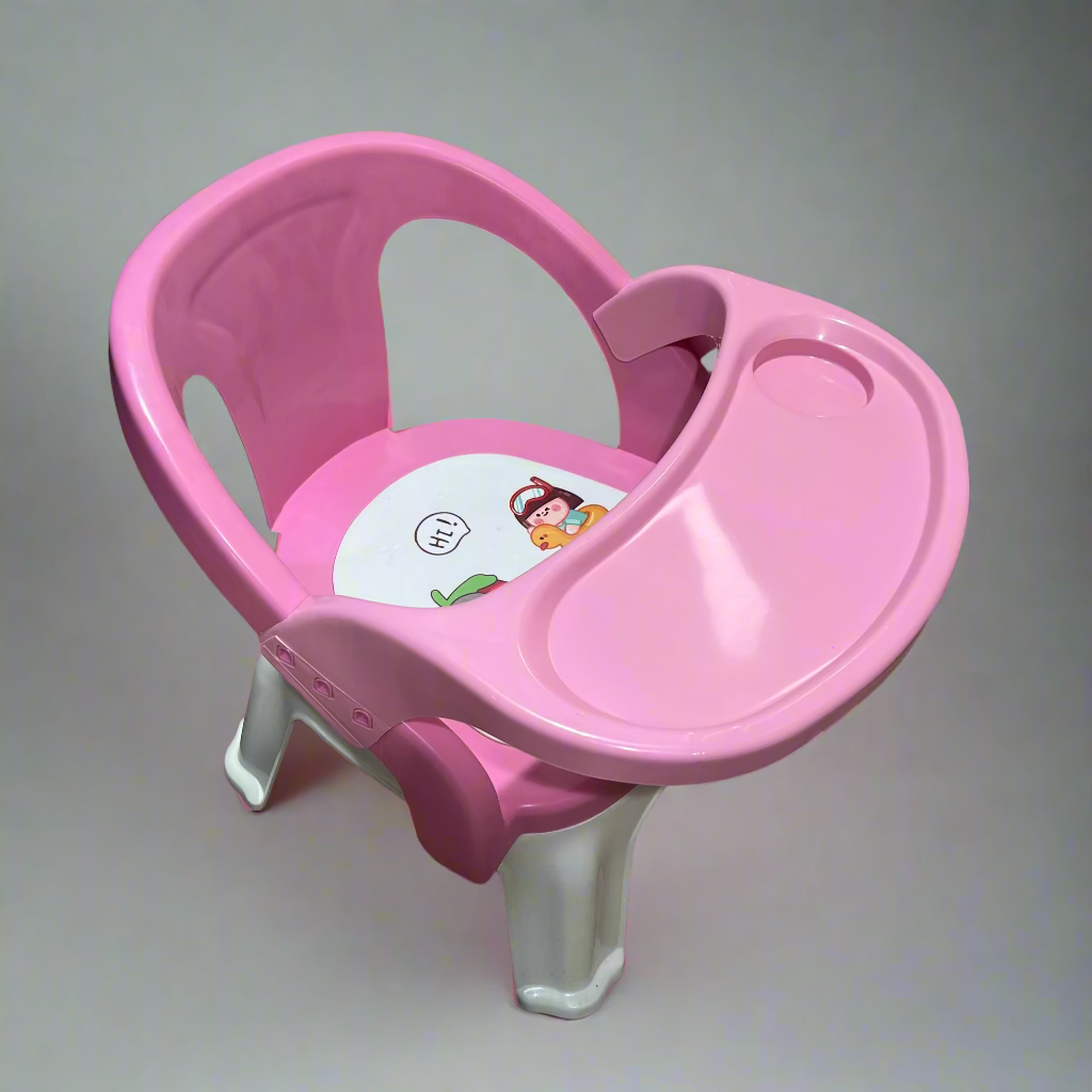 مجموعة كراسي أطفال مزدوجة اللون - تصميم بنمط عشوائي لراحة مرحة